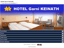 Tablet Screenshot of hotel-keinath.de